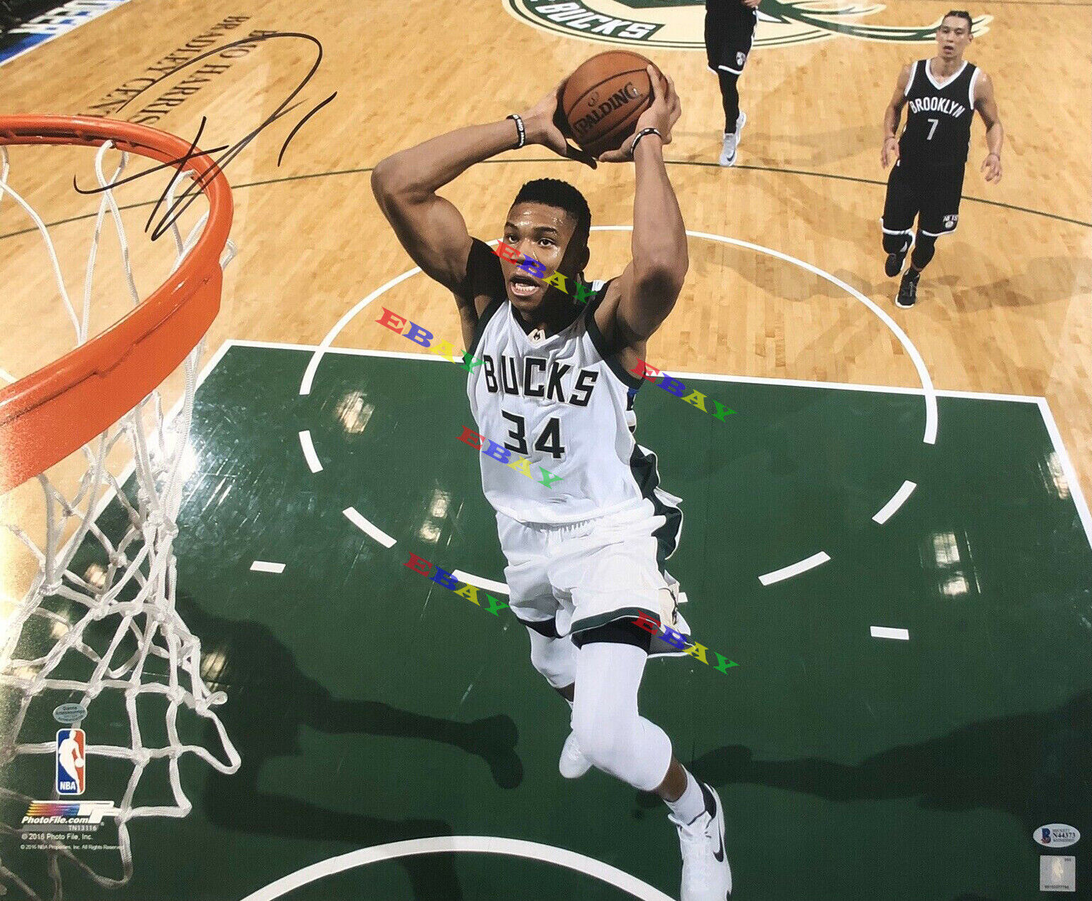 Giannis Antetokounmpo Milwaukee Bucks Autographed Signed 8x10 Photo Poster painting Reprint