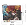 >SALE<5D DIY Full Round Drill Diamond Painting Day of the Dead Girls Kit Decor 35x30cm