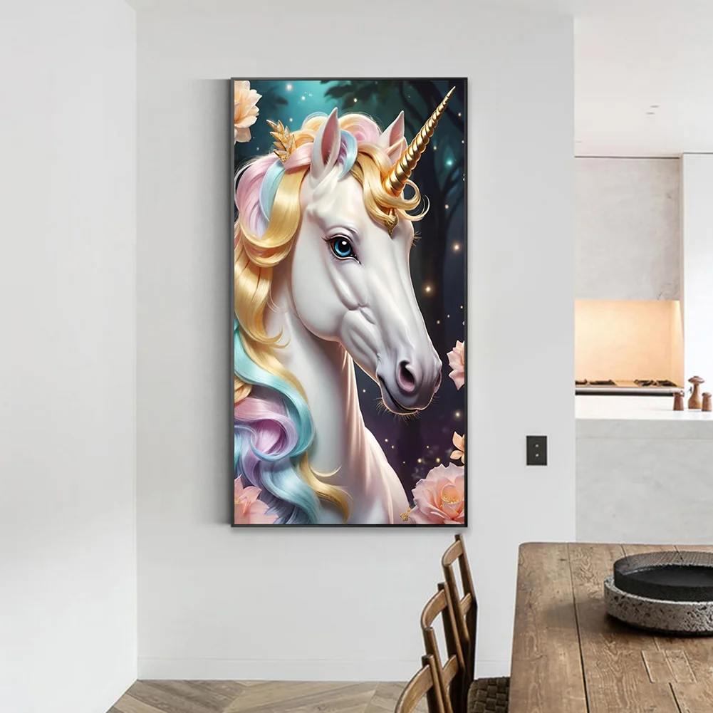 Diamond Painting - Full Round Drill - Unicorn(Canvas|40*70cm)