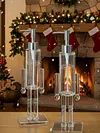 Nutcracker Acrylic Soap Pump Dispenser Refillable Gel Liquid Container for Home
