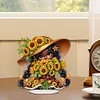 (US Only)Acrylic Special Shape Sunflower Girl Diamond Painting Desktop Ornaments