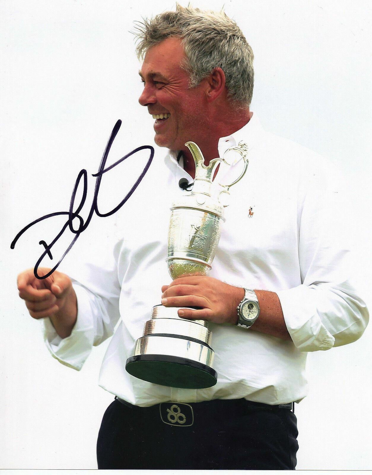 Darren Clarke Genuine Hand Signed 10x8 Photo Poster painting Open Championship 2011 (3026)