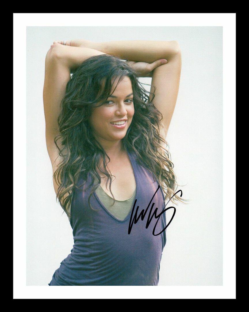 Michelle Rodriguez Autograph Signed & Framed Photo Poster painting