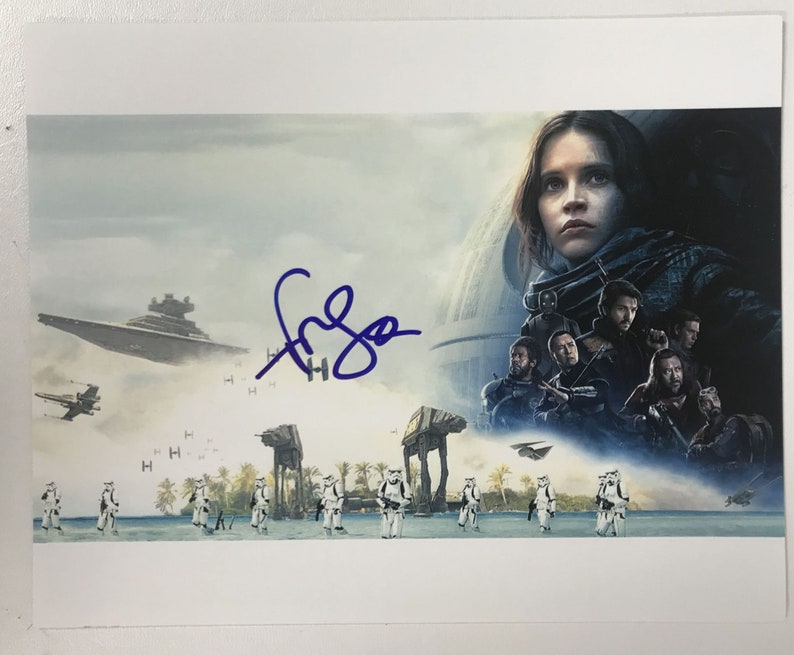 Felicity Jones Signed Autographed Star Wars