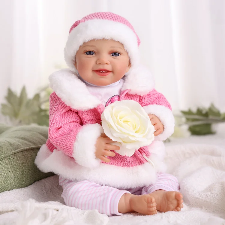 Babeside Smiling Reborn Baby Leen 20'' Little Infant Girl Best Gift for Kids