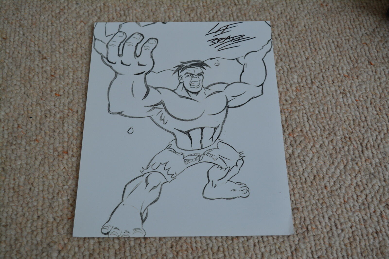 LEE BRADLEY signed autograph In Person HULK 8x10 (20x25cm) COMIC ARTIST