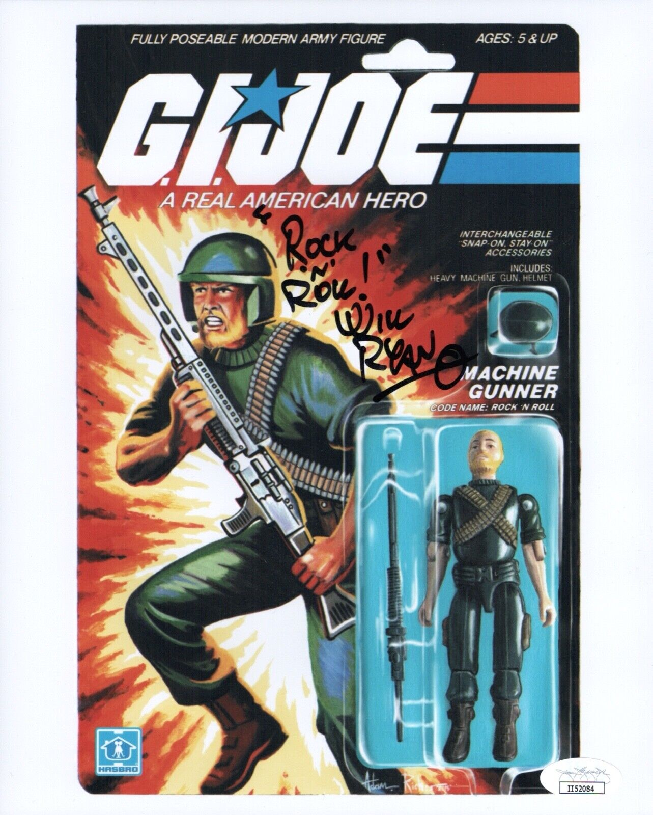 WILL RYAN Signed ROCK N' ROLL G.I. Joe 8x10 Photo Poster painting Autograph JSA COA Cert