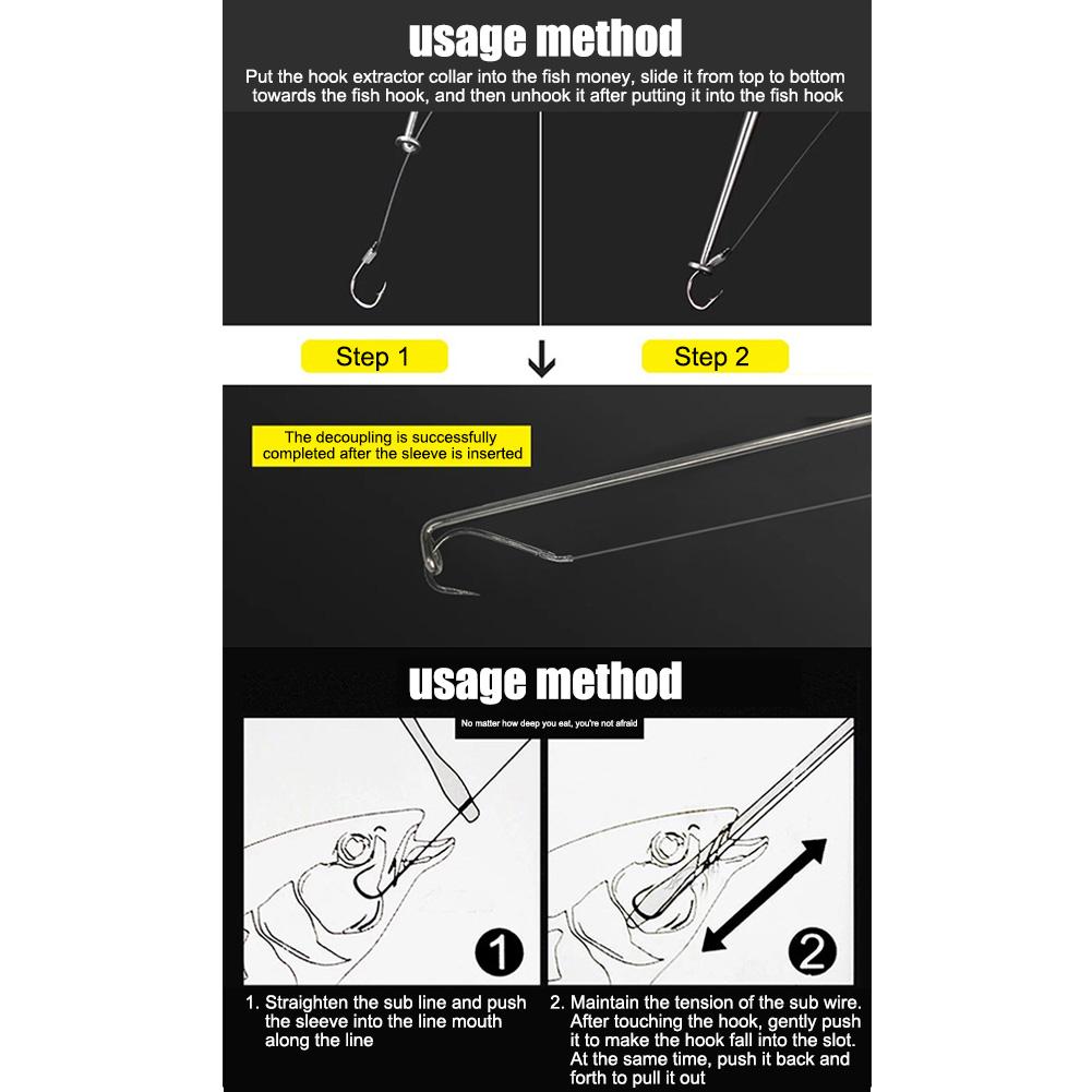 

Fishing Hook Remover Stainless Steel Fishhook Dehooker Portable Extractor, 501 Original