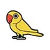 Pajarito Sonriente Amarillo