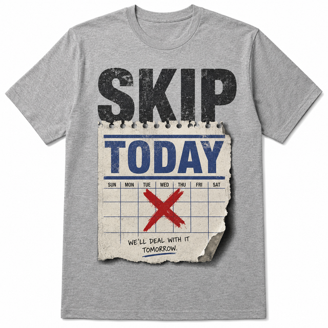 Skip Today Cotton T-Shirt