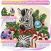 Christmas DIY Special Shape Diamond Painting Pearl Art With Inner Frame Kit 25x25cm(Zebra)