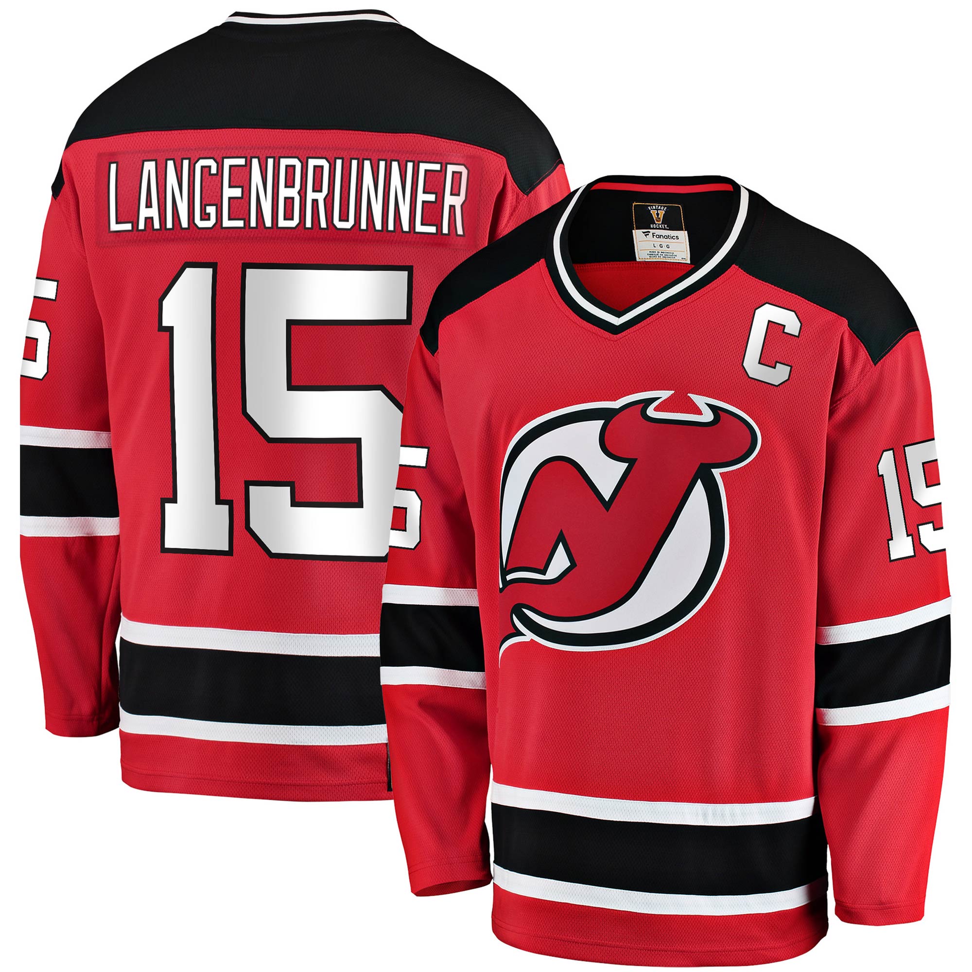 Jamie Langenbrunner New Jersey Devils Fanatics Premier Breakaway Retired   Jersey &ndash; Red mysite