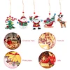 5pcs Christmas Tree Double Sided DIY Diamond Pendant