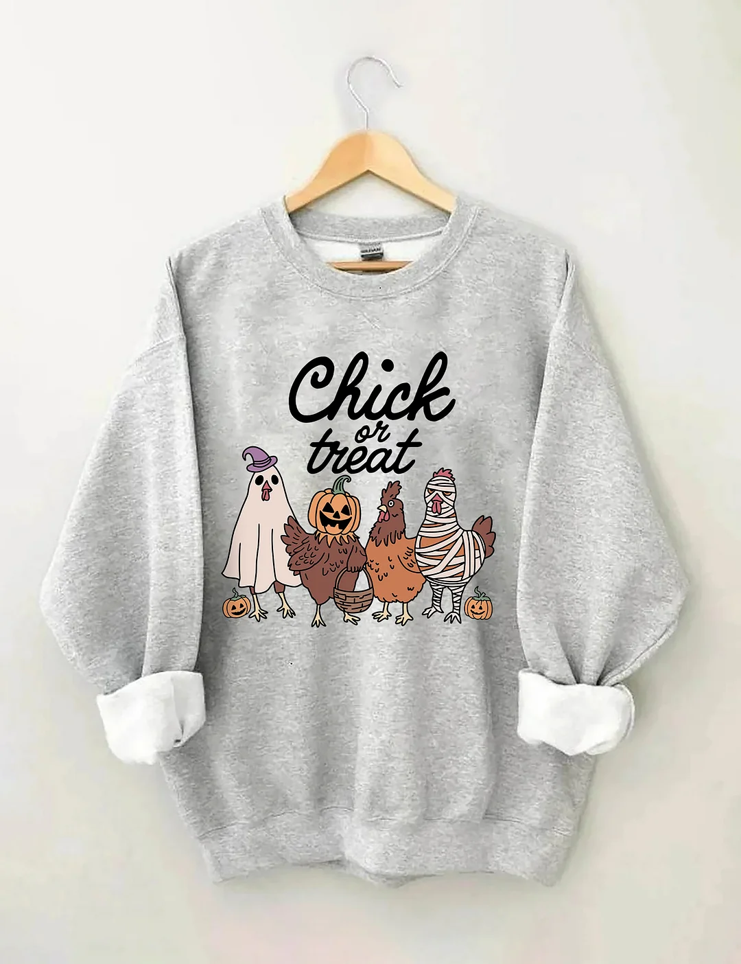 Chick Or Treat Halloween Chicken Sweatshirt