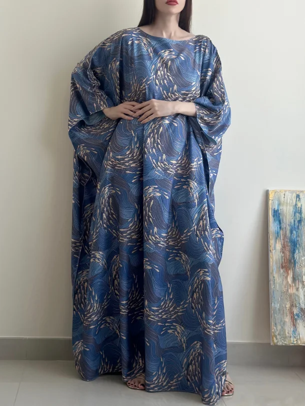 Stylish Floral Dress Robe-inspireuse