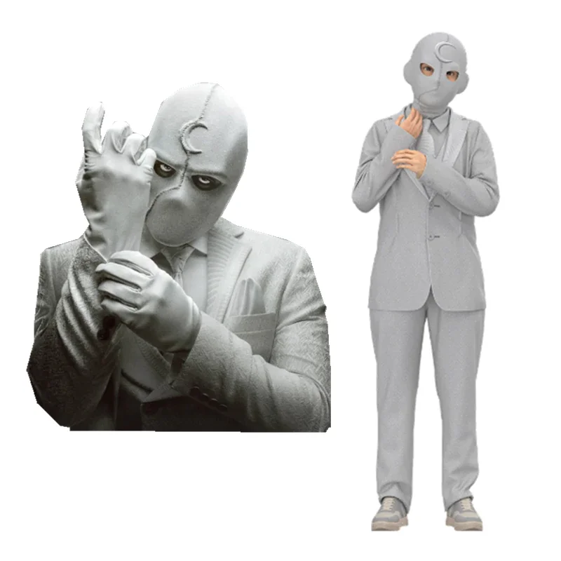 Kids Moon Knight Mr Knight Cosplay Costume Outfits Halloween Carnival Suit