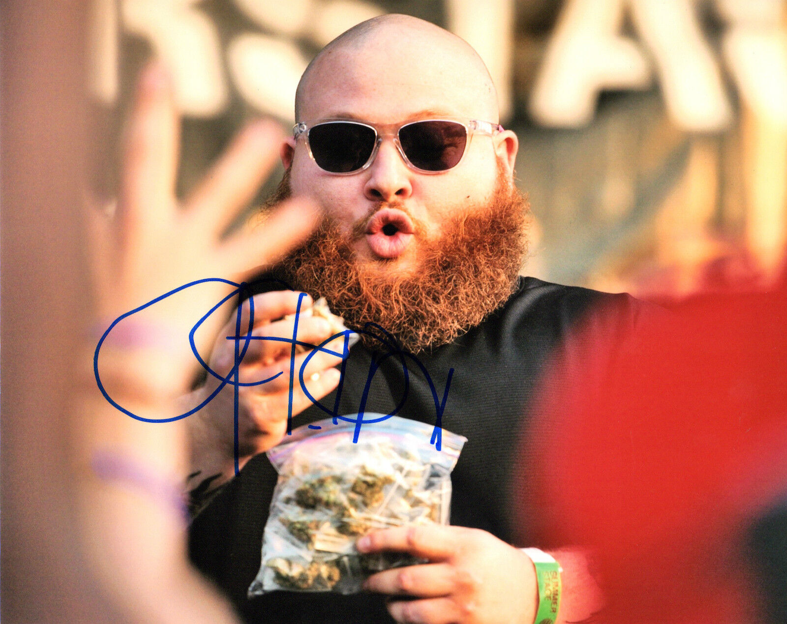 GFA Hip Hop Rapper * ACTION BRONSON * Signed 8x10 Photo Poster painting AD5 COA