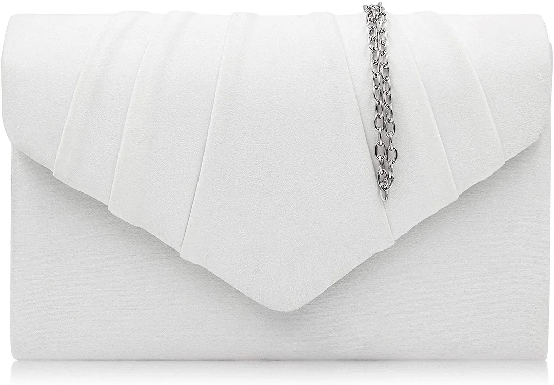 Evening Bag Velvet Pleated Clutch Purse Envelope Clutches for women
