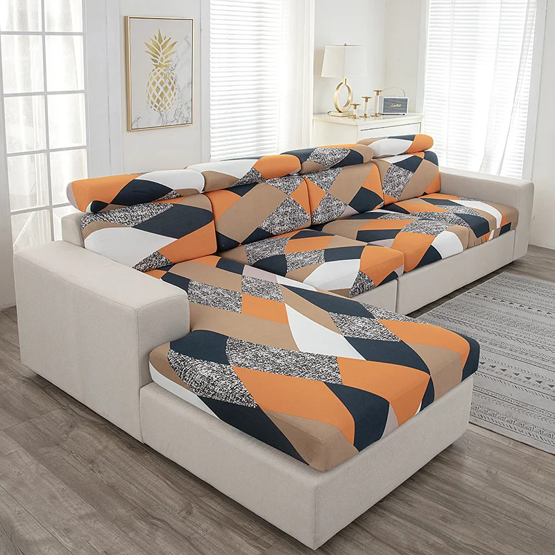 Nigikala Printed Sofa Seat Cover Stretch Sofa Covers for Living Room Furniture Protector Armchair Couch Cover for Pets, Kids 1pc