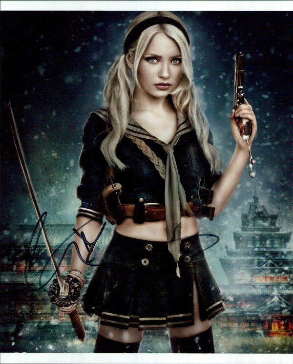 Emily Browning (Sucker Punch) signed 8x10 Photo Poster painting in-person