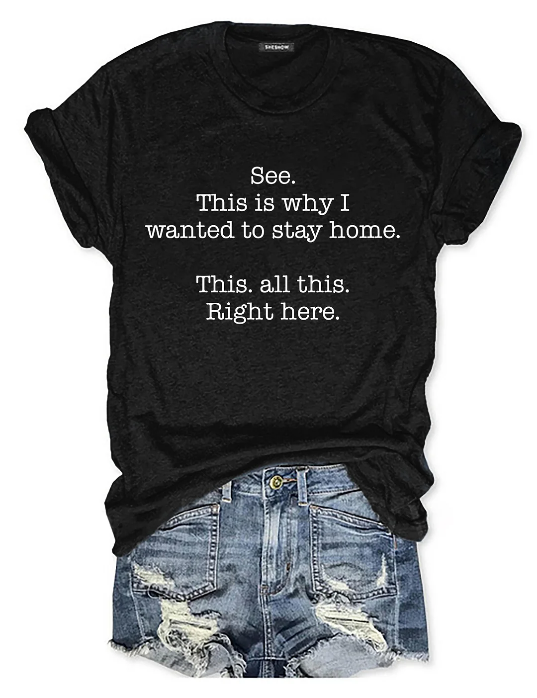 See This Is Why I Wanted To Stay Home This All This Right Here T-shirt