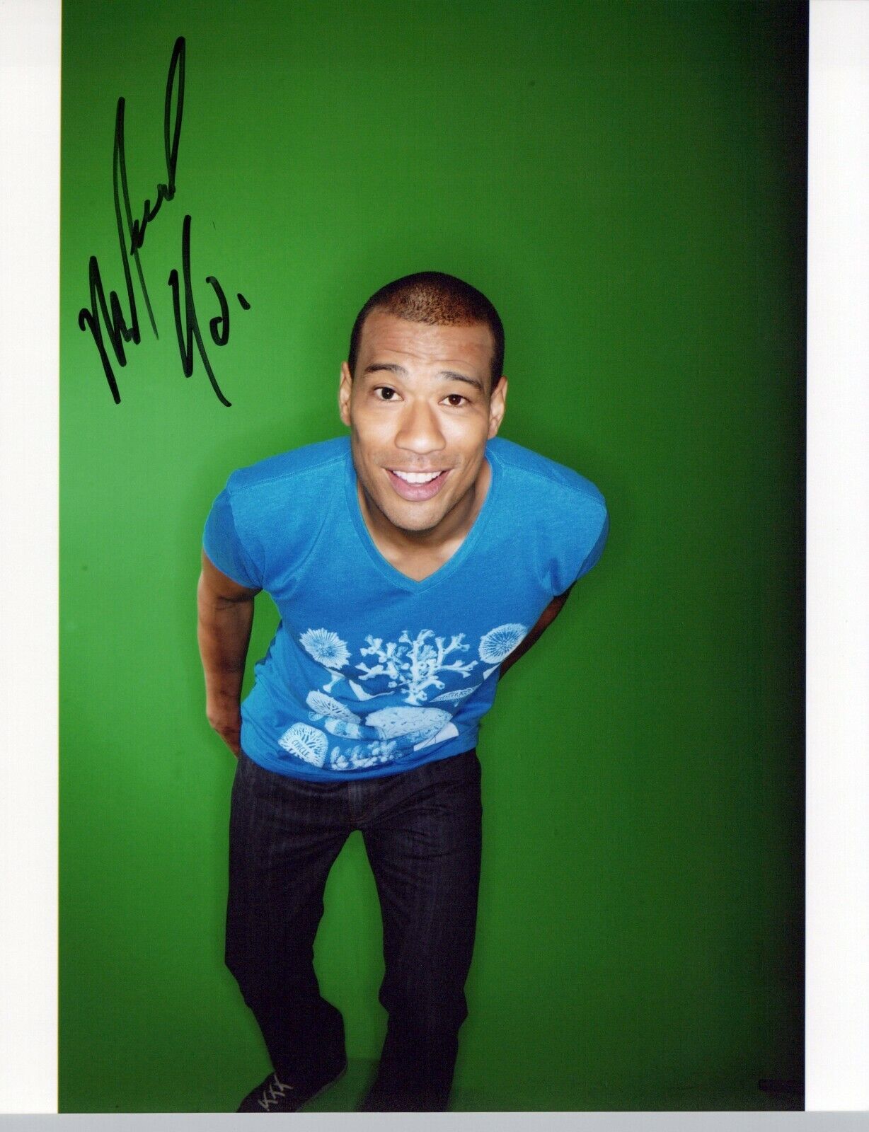 Michael Yo head shot autographed Photo Poster painting signed 8x10 #3