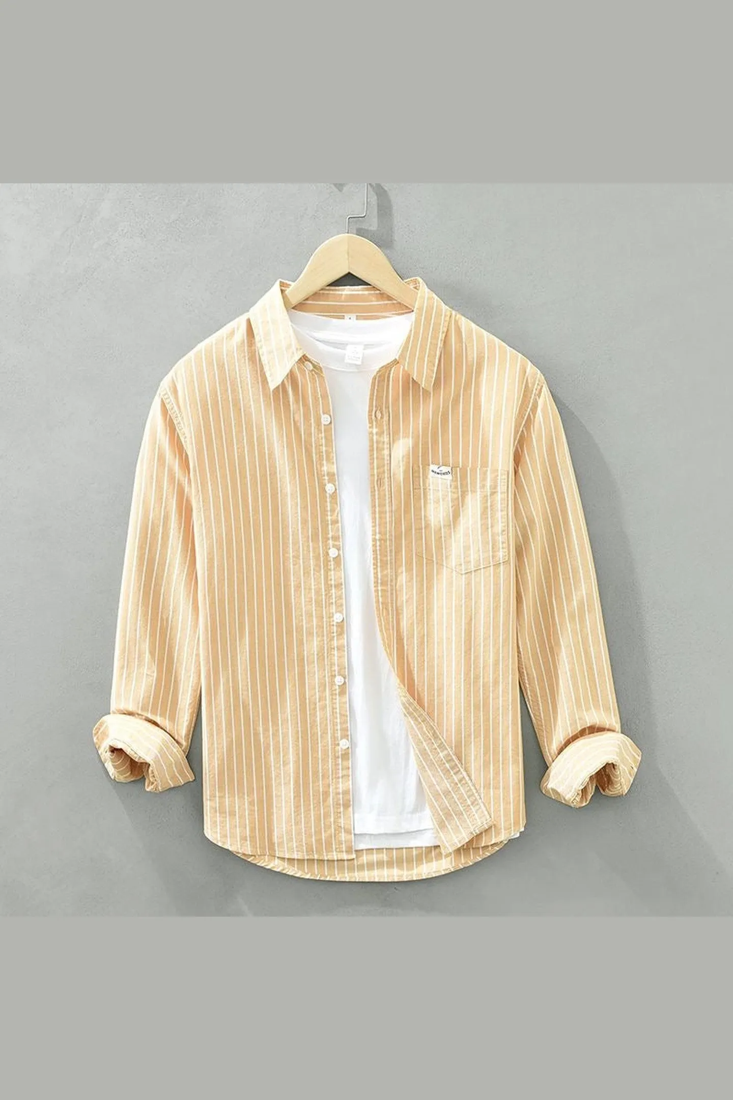 Men's Striped Linen Shirt &ndash; Breton Maritime Summer Style