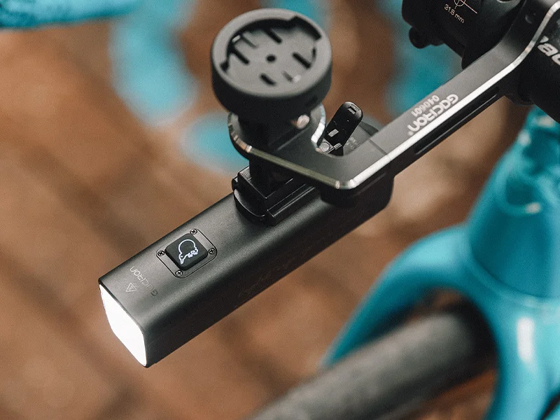 KIWI-1200 Anti-Glare Bike Front Light & LOOP-100 Smart Brake Bike Tail light