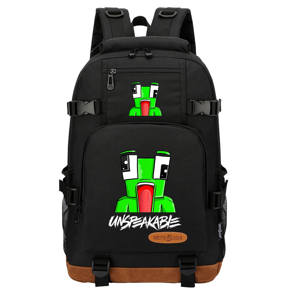 Unspeakable Backpack - Durable Square Bag with 15-inch Laptop Compartment and Double Side Pockets-Mayoulove