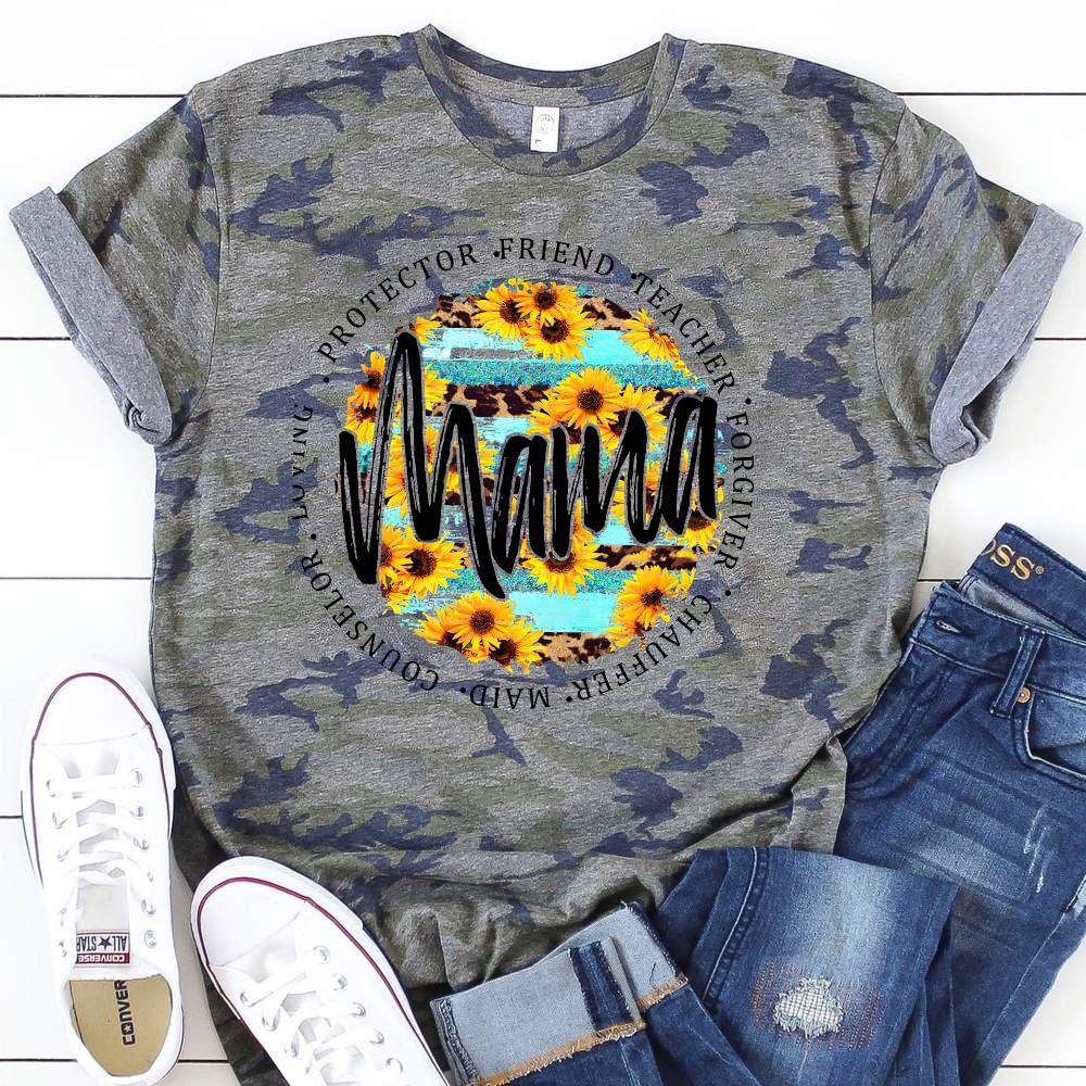Mother's Day Printed Casual T-shirt