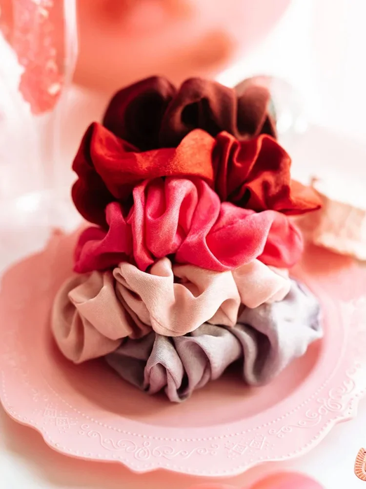 VChics Valentine's Day Solid Color Velvet Retro Hair Band