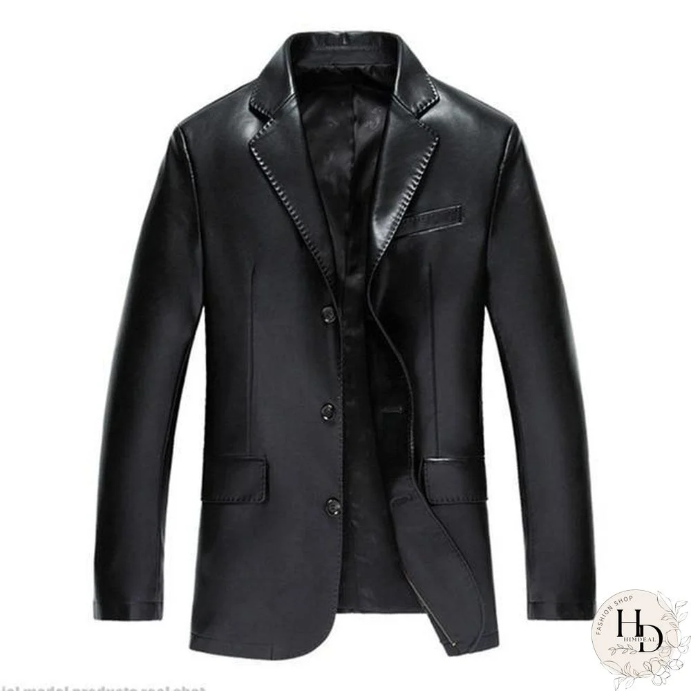 Leather Jacket Men PU Jacket Male Business Casual Coats Autumn Casual Masculinas Inverno Couro Jacket Overcoat