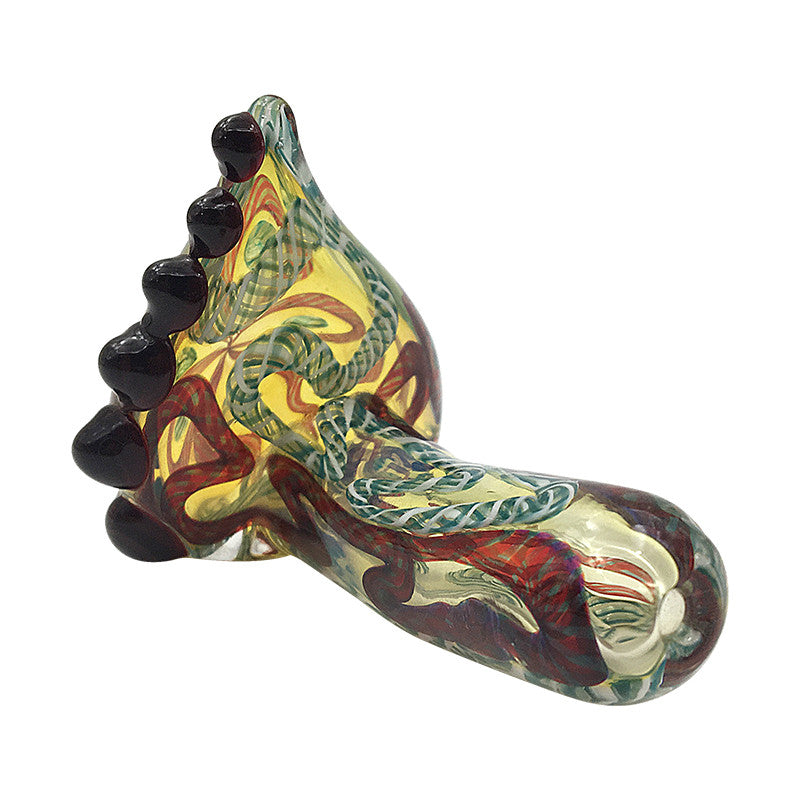 Glass Spoon for Smoke Wholesale with Colorful Glass