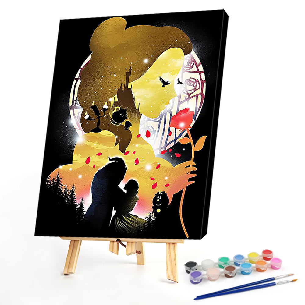 

40*50CM - Paint By Numbers - Beauty Beast, 501 Original