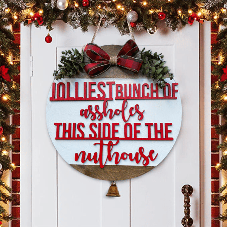 🎄[Most Popular This Year] 🔥 National Lampoon's Christmas Vacation Theme Door Hanger