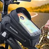 1.5L Bike Front Frame Bag Hard Shell Cycling Pouch for Road Bikes Mountain Bikes