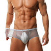 Men's Low Waist Sexy Transparent Ice Silk Seamless Ultra-Thin Boxer Briefs