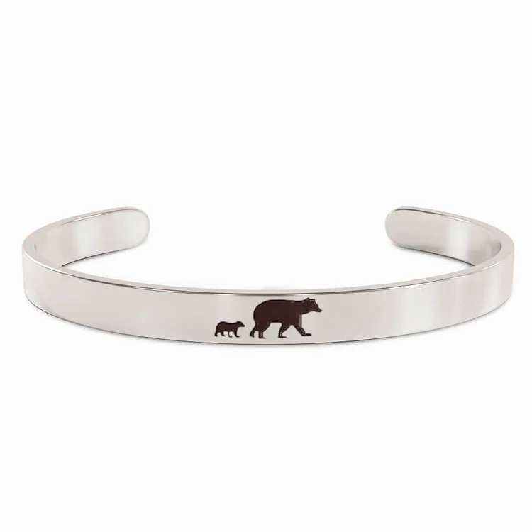 For Mom - Mama Bear Cuff Bracelet