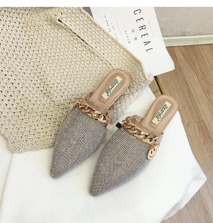 Bling Soft Flat Bottom Cool Slippers shopify Stunahome.com