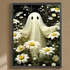 30x40cm Halloween Geist 5d DIY Vollbohrer Runde Diamant Malerei Kit Wohnkultur