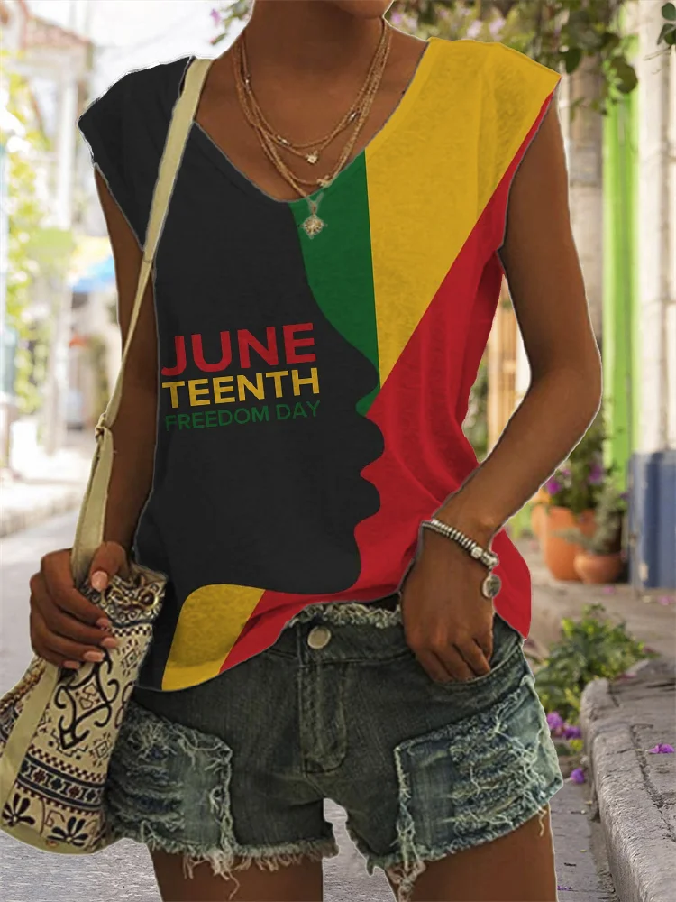 Juneteenth Inspired Colorblock Tank Top