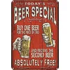 [US Local Warehouse]3PCS Beer Word - Vintage Metal Signs Set - 30*40cm