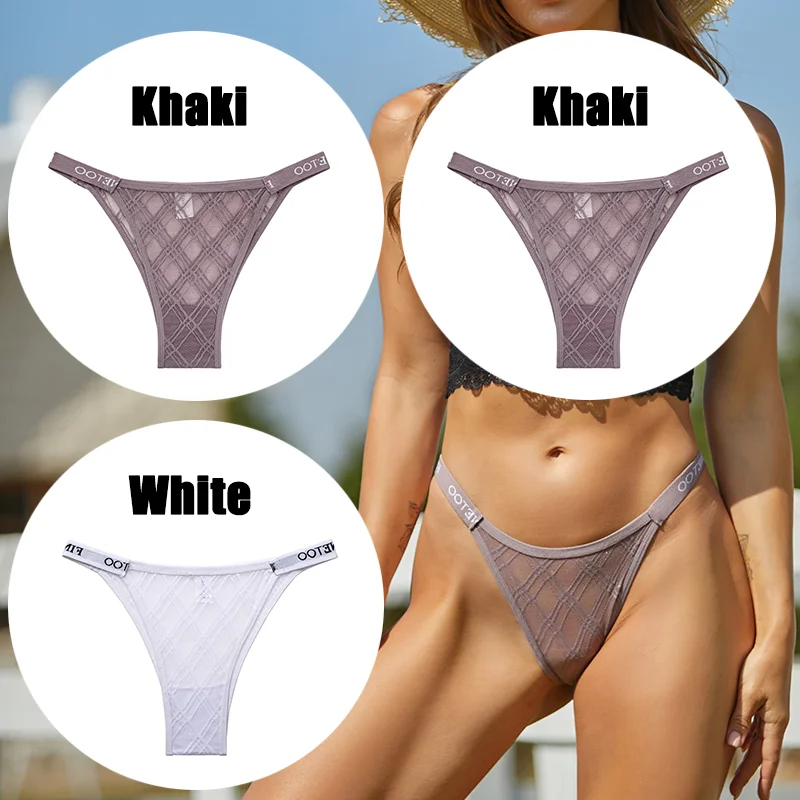Billionm Sexy Underwear for Women Perspective Thong G-string Lace Panties Breathable Intimates Lingerie Female Soft Undearpants