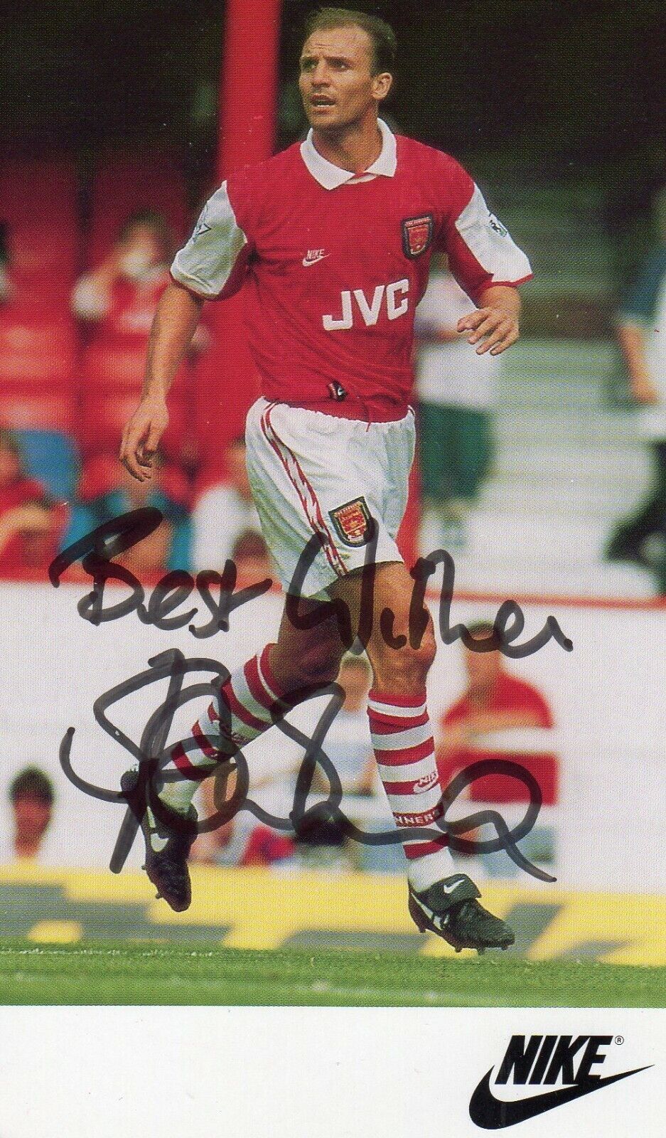 STEVE BOULD AUTOGRAPH, ASSISTANT MANAGER, ARSENAL FOOTBALL CLUB