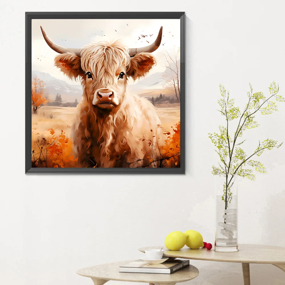 Diamond Painting - Full Round Drill - Highland Yak(Canvas|30*30cm)