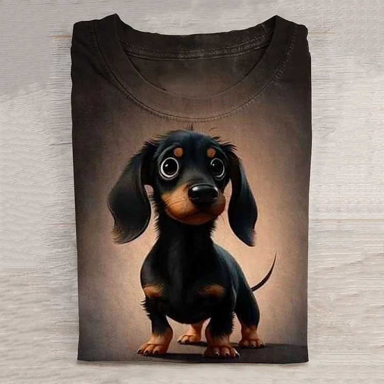 Wearshes Funny Dog Art Print T-Shirt
