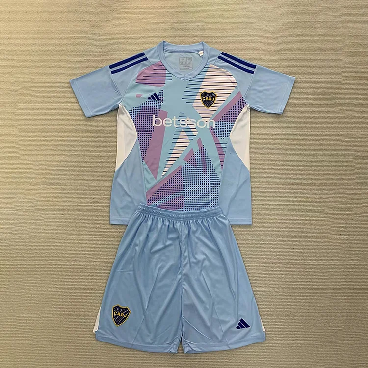 24/25 Boca Blue Goalkeeper Jersey - Kids Kit