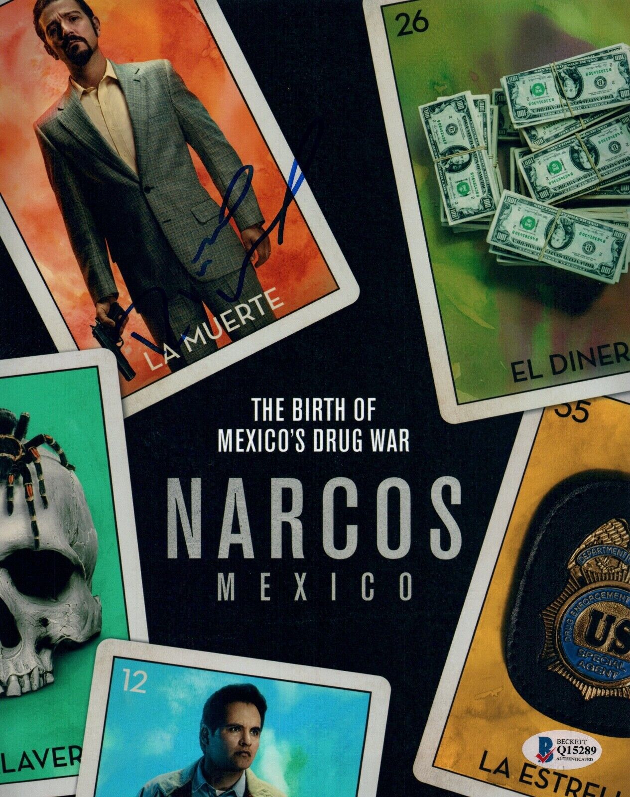 Diego Luna Signed Autograph 8x10 Photo Poster painting NARCOS Beckett BAS COA