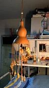 Purely handcrafted wind chime gourds, intangible cultural heritage crafts