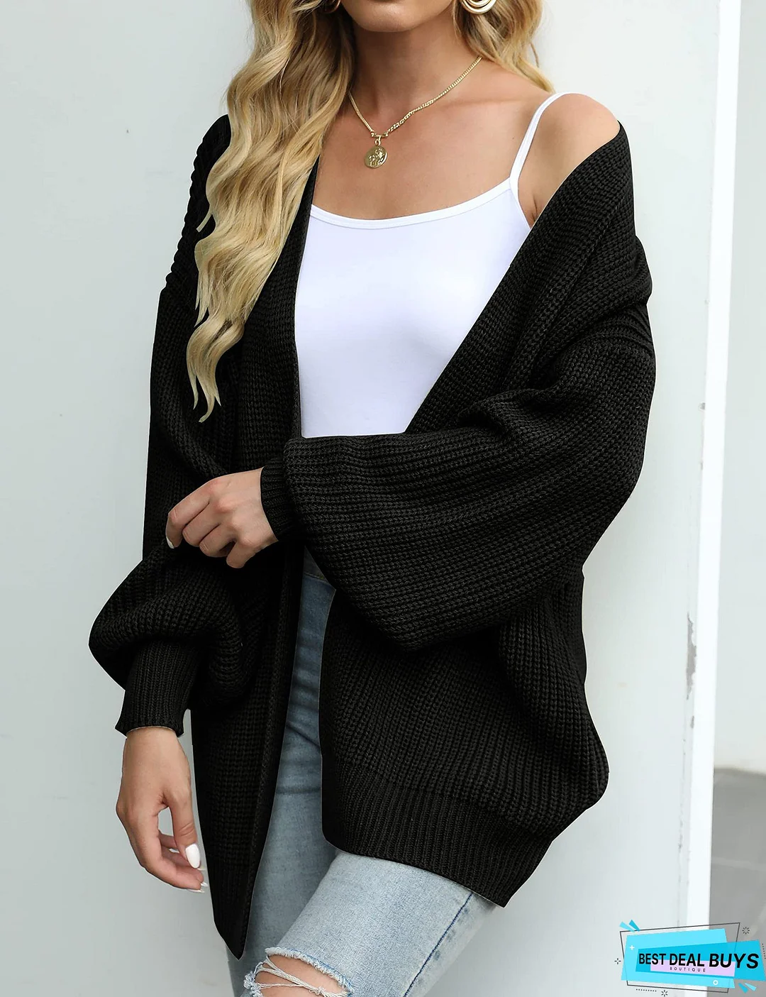 Gray Cocoon Casual Sweater
